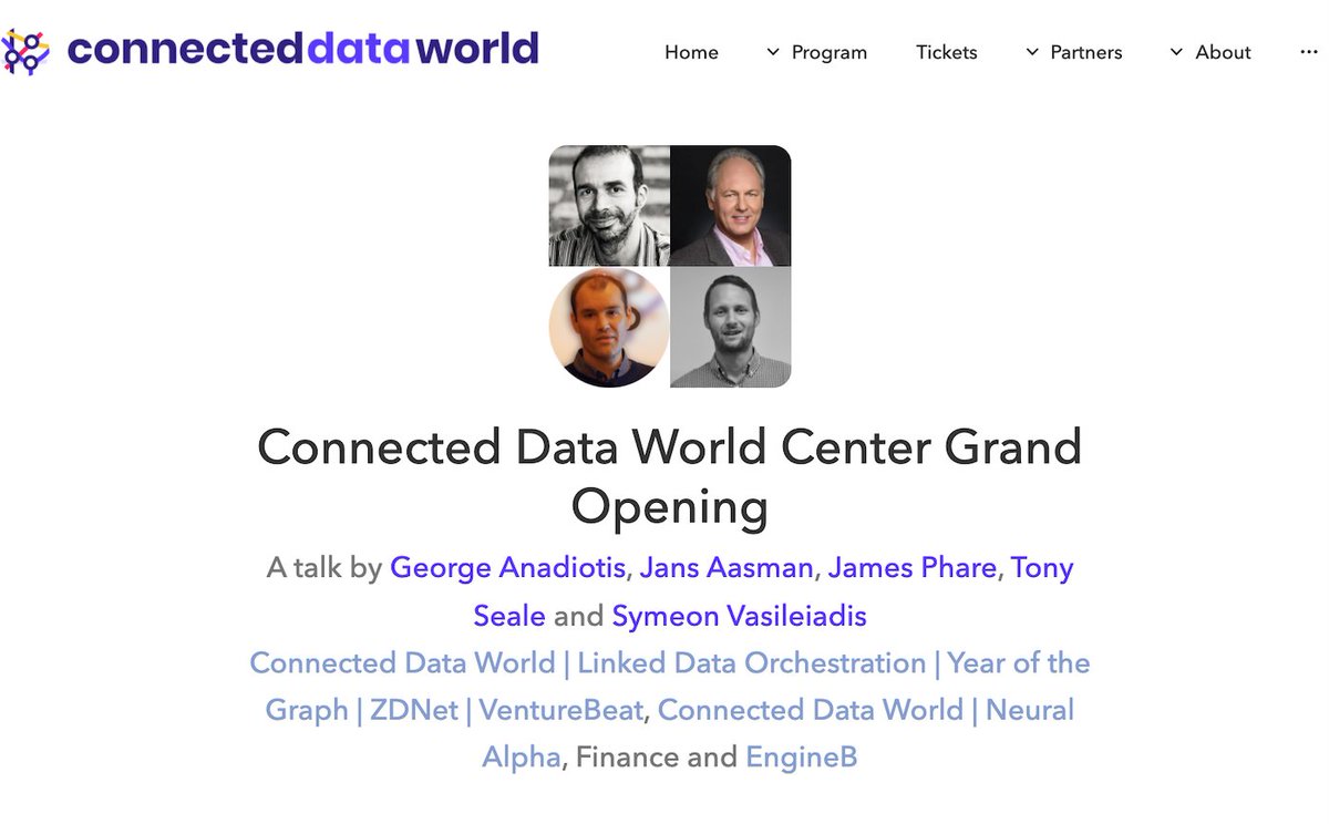 Franzinc's tweet image. Join us Friday (11/19) for the Connect Data World Conference Grand Opening - @Connected_Data #CDW21 #KnowledgeGraphs #AllegroGraph #AI - buff.ly/30LdGZ3