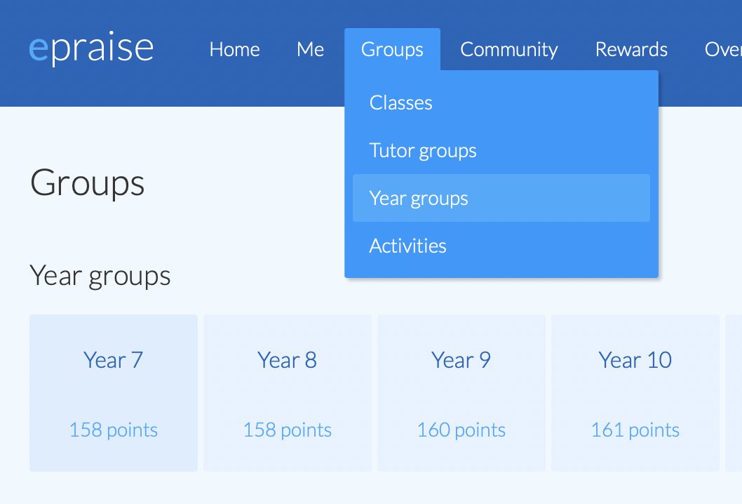 epraiseUK's tweet photo. You asked, we listened. Launching soon, automatic year group classes - award points and badges, add classnotes and set interventions for whole year groups in the same way you do for classes and tutor groups. #studentmotivation #ukedchat #edtech #fireflylearning https://t.co/Ck6vAcRa9T