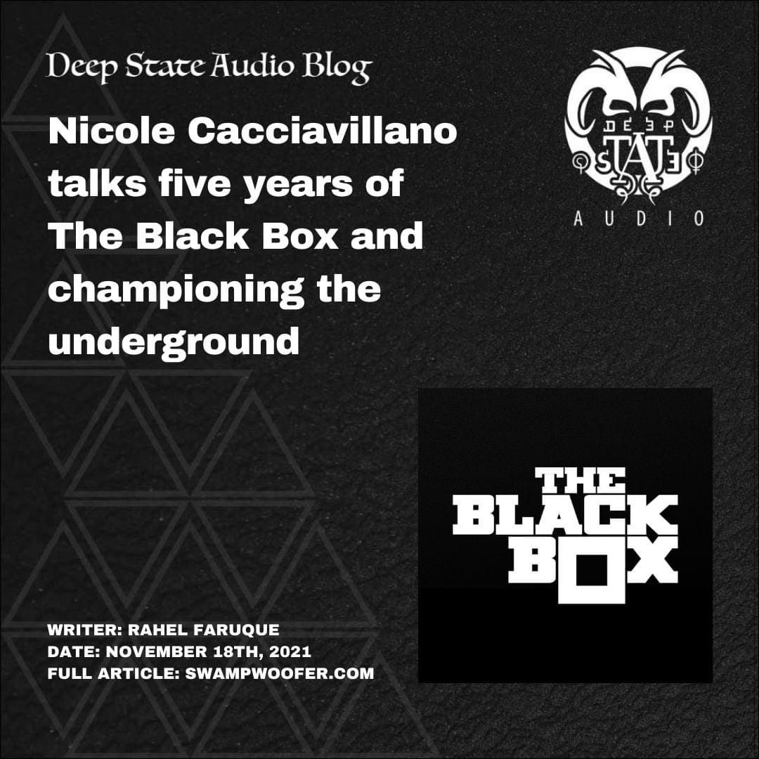 Deepstateaudio's tweet photo. At the forefront of this establishment is owner and founder Nicole Cacciavillano, who opened @TheBlackBox5280 in 2016 after producing dubstep events and cultivating the scene in Denver with Sub.Mission since the late 2000s. Check out the interview below!

Writer: @raheezy__ https://t.co/sscswflcLo