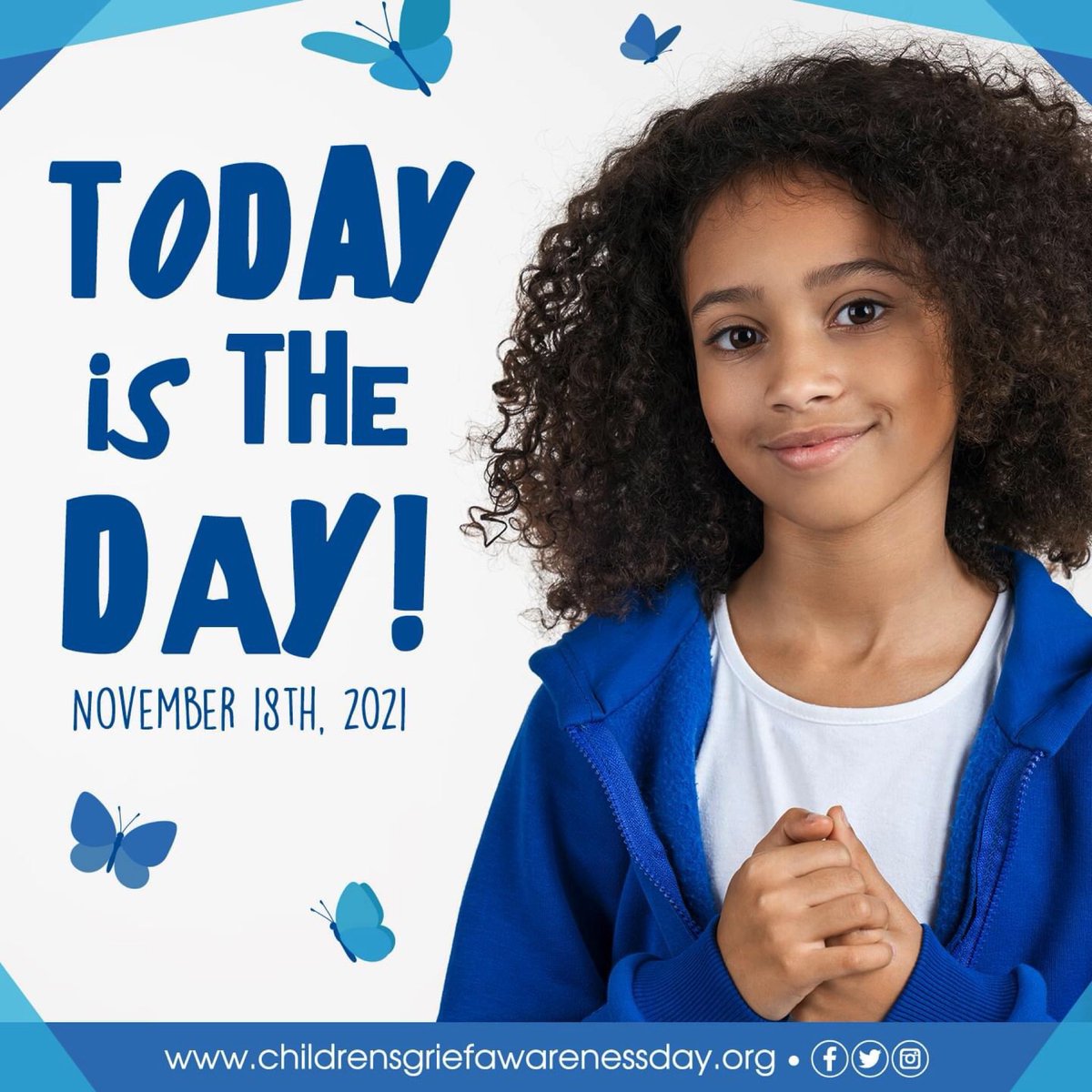 ALEGACYLftBhind's tweet photo. It’s Children’s Grief Awareness Day! One in five young people will experience the death of a loved one, before the age of eighteen. #ChildGriefDay #BeatYourBlues #Blue4Kids #DMV #Grief #Bereavement https://t.co/3Q56AtCn7a