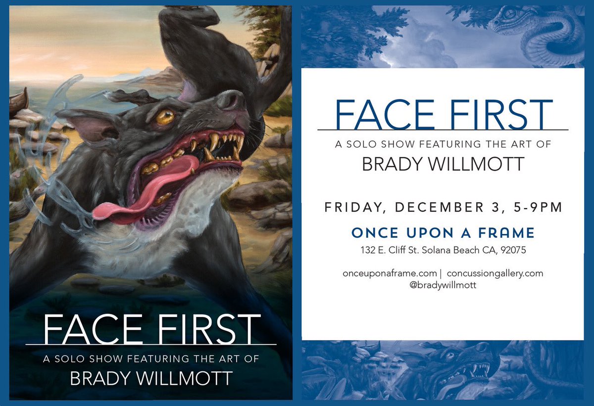 BradyWillmott's tweet photo. Solo show opening in two weeks at Once Upon a Frame in Solana Beach #northcountysd #artcollector #artshow #sandiegoart https://t.co/YUDtwTbtf3