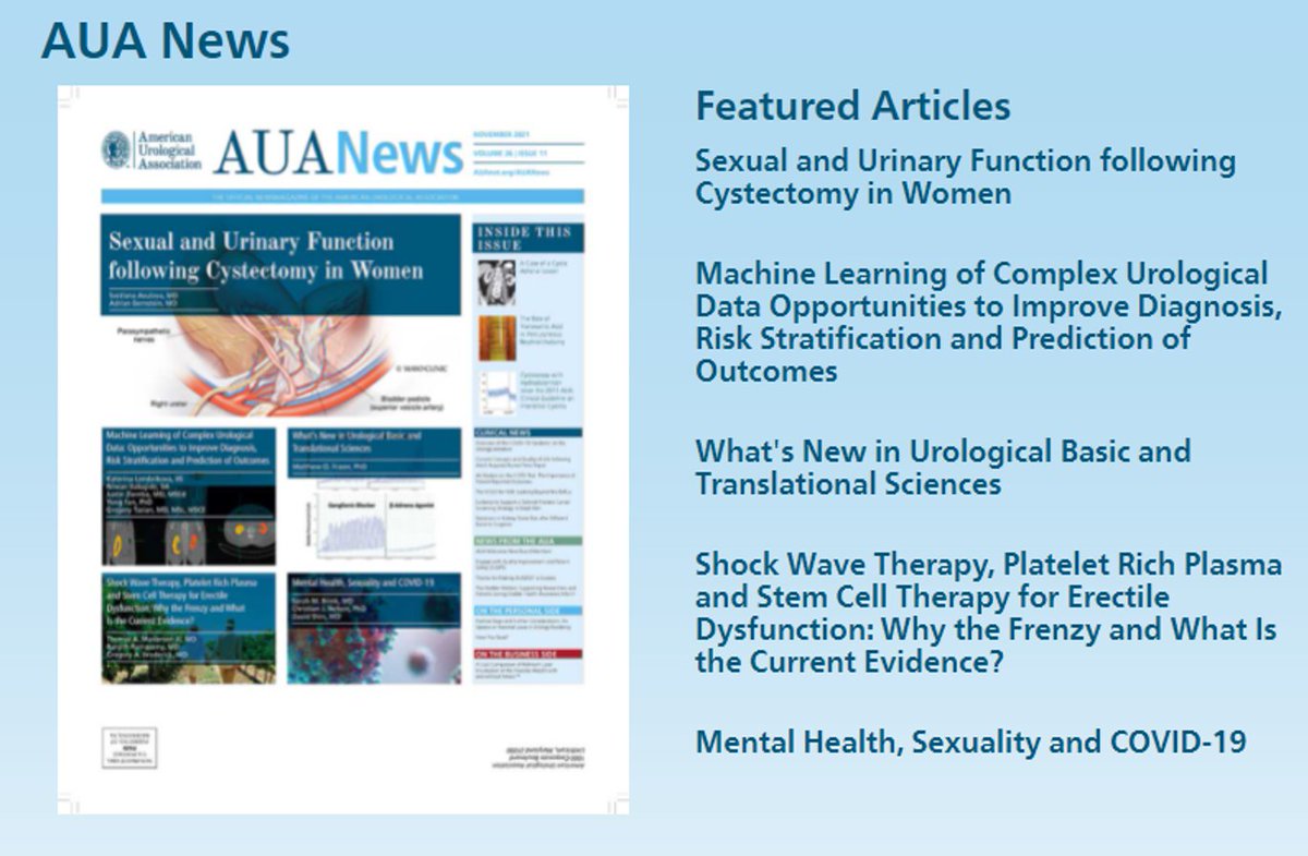 Check out all of the great content in this month's issue of AUANews online!

Access Today: bit.ly/3CxFjlu