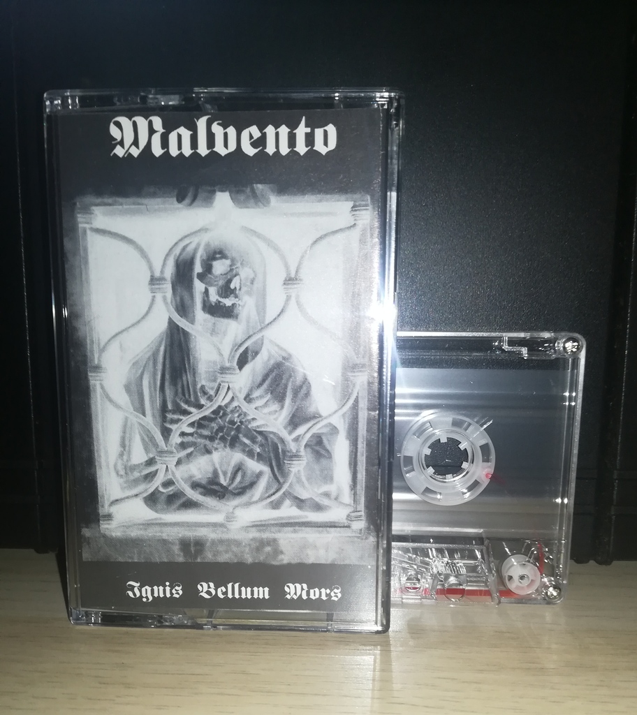WarProd's tweet photo. #StillAvailbaleForSale
#Malvento 🇮🇹 "Ignis Bellum Mors"
3€+🚚
Fourth release from this underrated band. Via #OrdoObscuriDomini
#MoreUnderground
👇🏻👇🏻
https://t.co/H3GejO8diO
#WarProductions
#SupportTheUnderground
#Mailorder
#MusicCassette
#BlackMetal https://t.co/MfPDovObw9