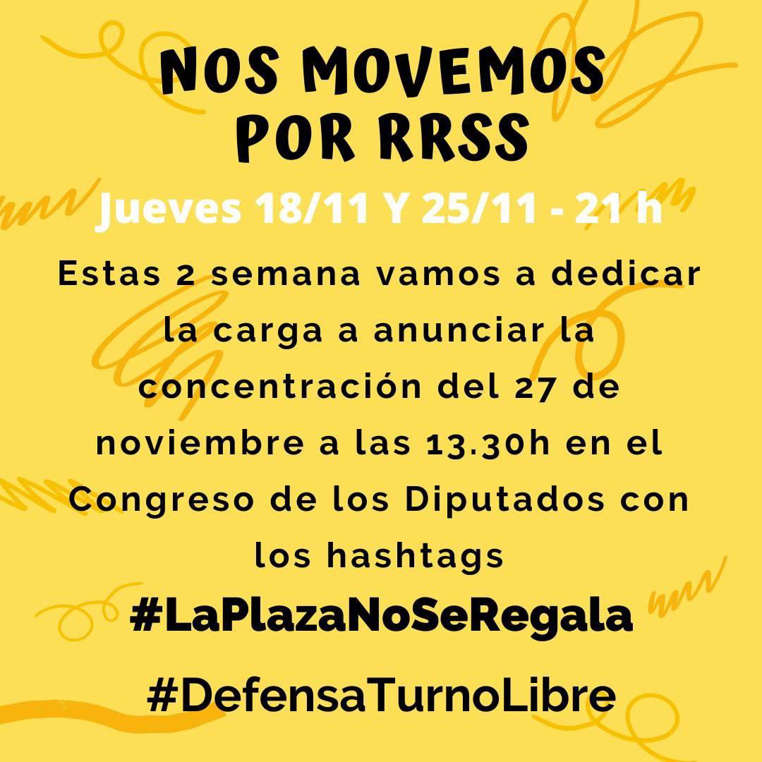 ElviraIsabelHT's tweet photo. Opositorxs y funcionarixs, nos movemos por nuestros derechos!
Y es que #LaPlazaNoSeRegala y no sólo se gana estudiando, sino reivindicando.
#DefensaTurnoLibre https://t.co/ztXNZK64Il