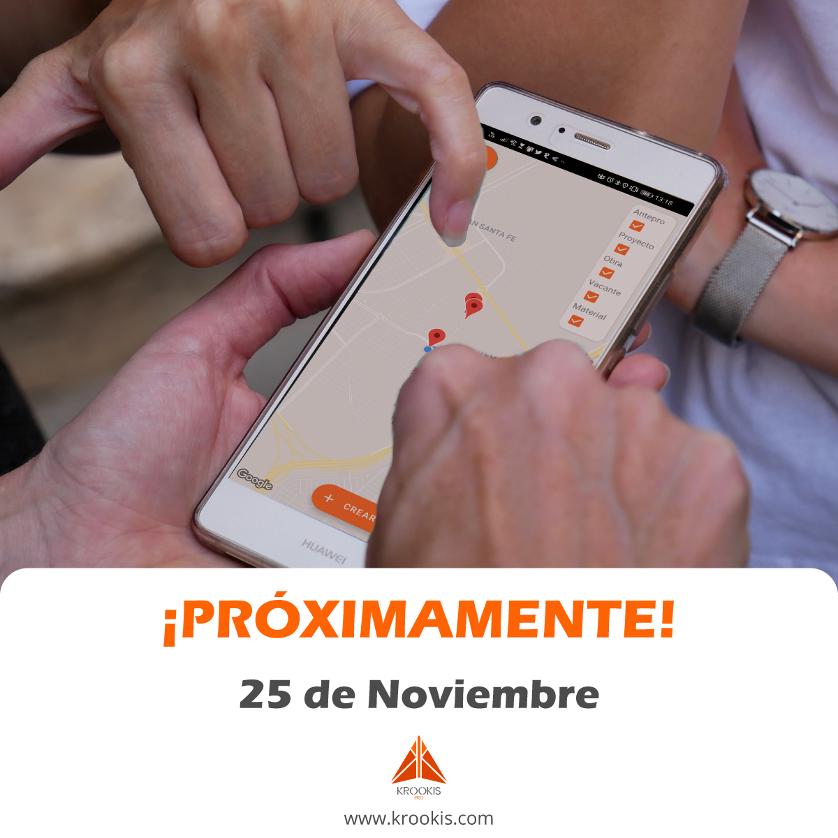 KrookisPro's tweet photo. Solo falta una semana para el lanzamiento de KROOKIS PRO

Conoce las ventajas que KROOKIS PRO tiene para ti:
- Encuentra contratistas para tus proyectos.
- Colabora en grandes obras.
- Conéctate con todo el sector. 

Disponible a partir del 25 de noviembre en la PlayStore. https://t.co/aYaSujhThJ