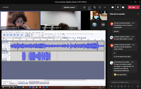 Curso de Narrativas Digitales. 

🔴Grabando sintonías e indicativos con Audacity y otras aplicaciones.

<a href="/susanarctrancho/">Susana Arcos Trancho</a> ha incidido en la importancia del consentimiento de la difusión de imagen y voz de menores.

<a href="/educacyl/">Educación JCyL</a>
 <a href="/cfievalladolid/">CFIE VALLADOLID</a>
 #TiCyL
