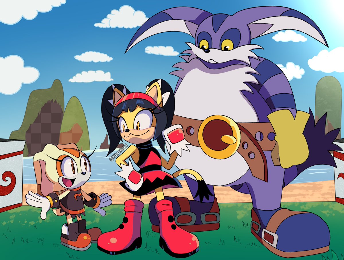 KitareArtist's tweet photo. Sonic Swaps AU: Team Honey!!

Since Amelia "Amy" Rose is part of Team Blaze and Knuckles is protecting the Master Emerald, I decided to bring back Honey the Cat as the leader of her own team with Cream and Big!
#SonicTheHedgehog #sonicart #SonicAU #HoneyTheCat #SonicSwaps https://t.co/r82keHc8KE
