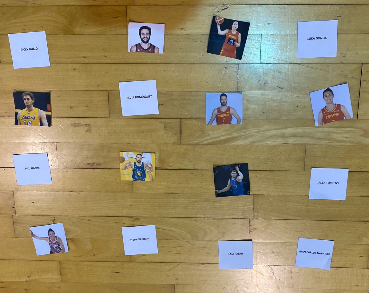 clarens111's tweet photo. Avui l’escalfament amb les pekes ha sigut una mica diferent…Memory de jugadors/jugadores de basket⛹🏼♀️ https://t.co/lZO4Ctjbuh