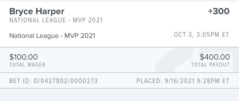 FanduelMazza's tweet photo. CONTEST 🚨🚨🚨

If Bryce Harper Wins NL MVP Tonight, I Will Give One Person Who Retweets This Tweet $100 Via Venmo Or PayPal!

*Must Be Following Me To Win https://t.co/GGEDfqIgQJ