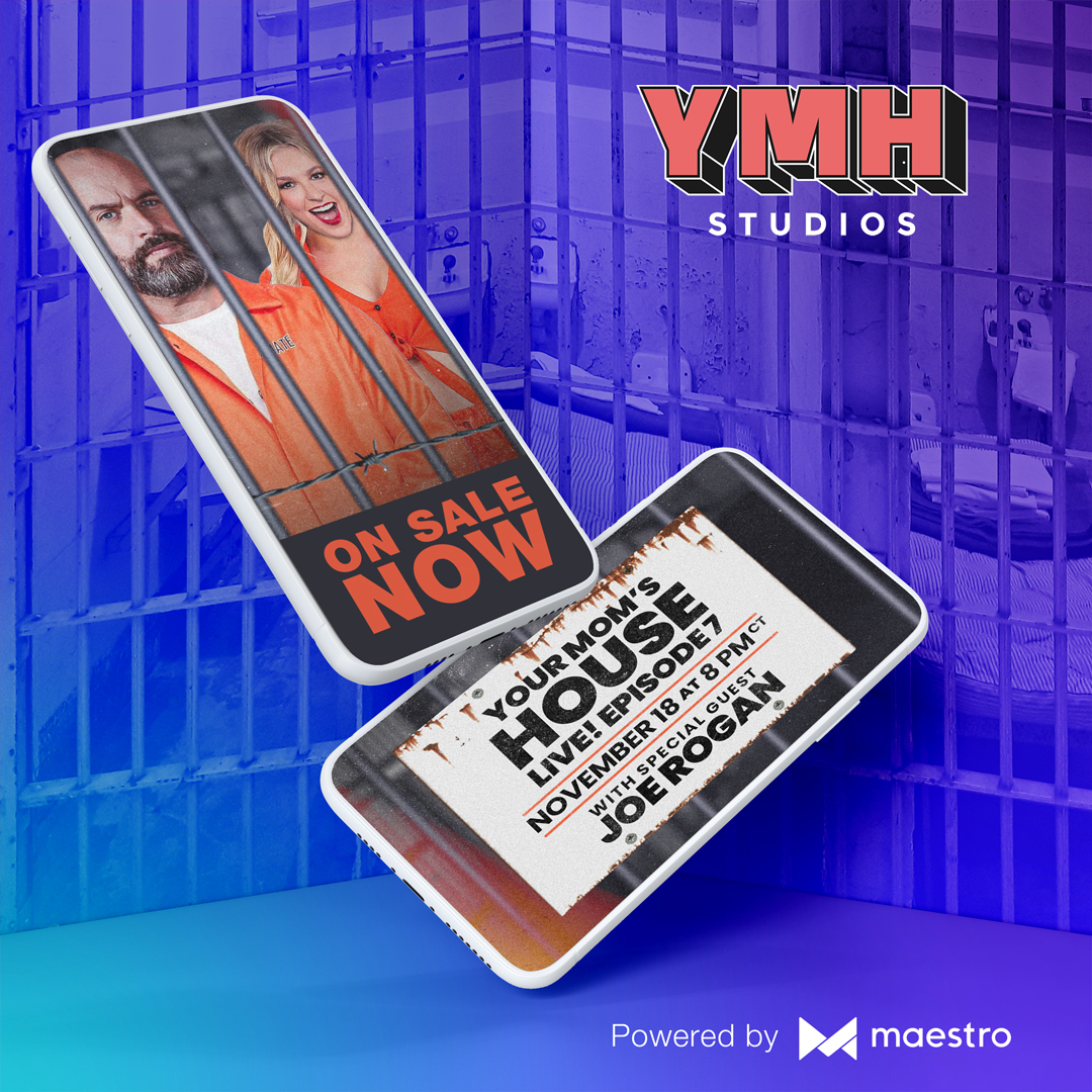 MaestroIO's tweet photo. It's a packed night of events for Maestro Creators! 

Join @tomsegura as he brings @joerogan on for a totally uncensored and LIVE 'Your Mom's House' episode TONIGHT @ 9PM EST

Don't miss it and get your ticket here --> https://t.co/IhMmsWk33L

#ymh #tomsegura #joerogan #creators https://t.co/ZVvd1JYdtF