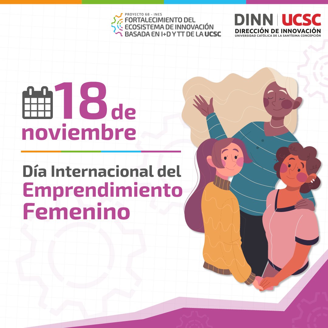 dinn_ucsc's tweet photo. ♀️ En el Día Internacional de la Mujer Emprendedora reforzamos nuestro compromiso para disminuir las brechas de género y destacamos el trabajo de las mujeres en el ámbito del emprendimiento y la innovación.
#InnovaInES #InnovaUCSC https://t.co/ScPGkNGRgP