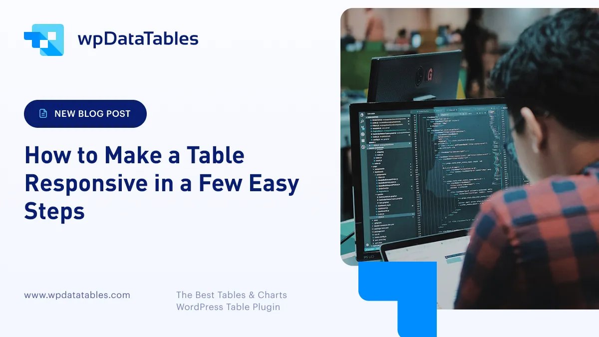 wpdatatables's tweet photo. Tables present large amounts of data in an organized and elegant way. They help you understand the data and reach correct conclusions.
https://t.co/VTOYgAJS3Q
#wpdatatables
#WordPress
#wordpresswebiste
#tableplugin
#WP
#webdevelopment
#Webdesign https://t.co/ATmjJQWAJY