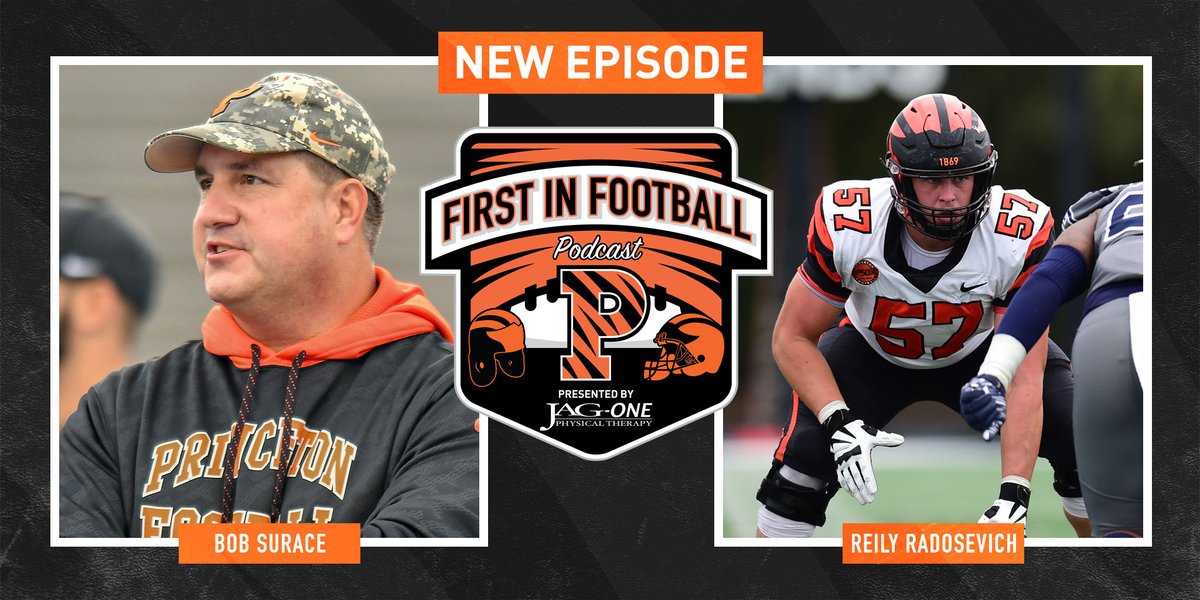 PrincetonFTBL's tweet photo. Week 10 of the First in Football podcast is here❗️

Check out what @CoachBobSurace and @ReilyRadosevich had to say about the Yale game and the upcoming Penn contest ... ⬇️

https://t.co/ldUU7UfHls 

#NA22AUBound 🍊🥤 https://t.co/Sh6Ex4Z2C8