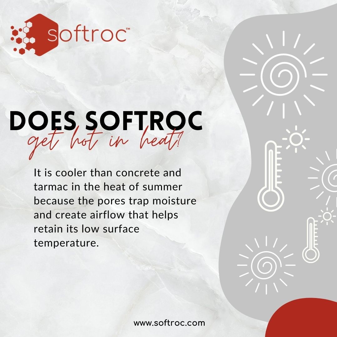 Beat the heat with Softroc!
 #FAQ #HotWeather #safetysurfacing #softroc #rubber #extremeweather