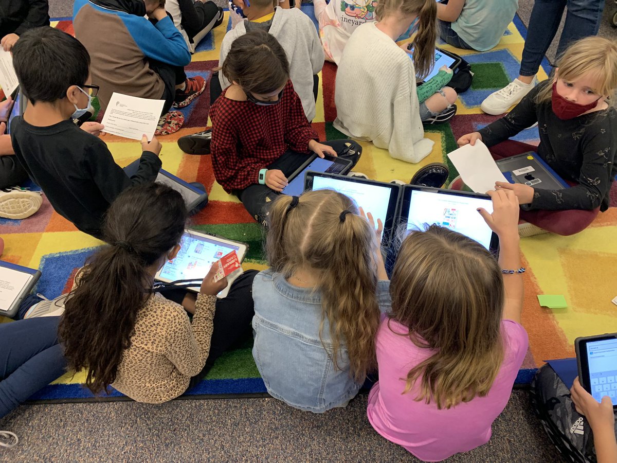 Mrsmkleman's tweet photo. Oh the excitement in the IDC! Thank you Mrs. Gorbett for connecting us with the Libby app! @ADCCampus @columbuslibrary https://t.co/ezsuwx4qfl