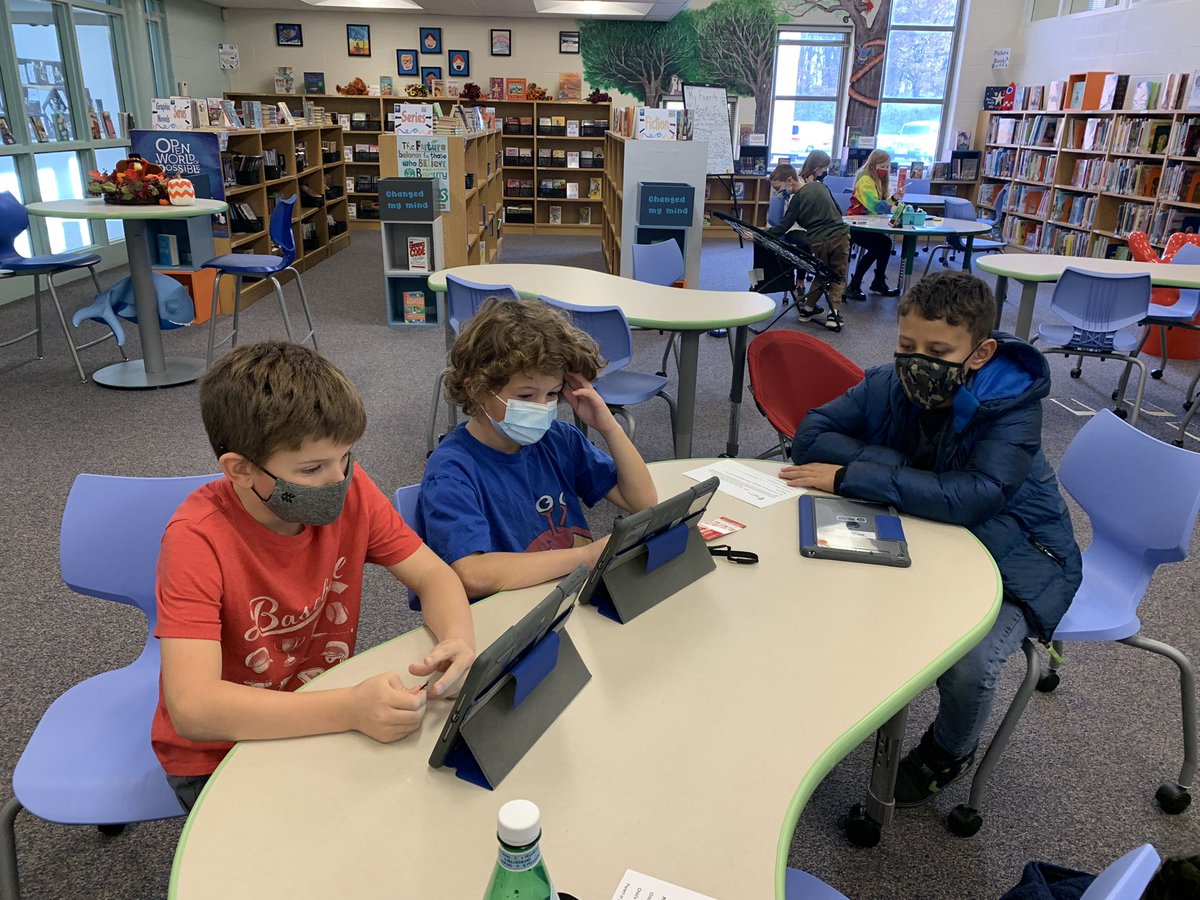 Mrsmkleman's tweet photo. Oh the excitement in the IDC! Thank you Mrs. Gorbett for connecting us with the Libby app! @ADCCampus @columbuslibrary https://t.co/ezsuwx4qfl
