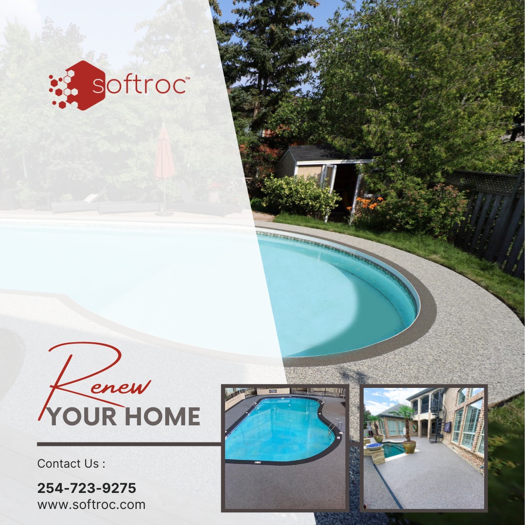 Would you like to renew your house? Call us at  254-723-9275 and ask for a free quote!
//🇪🇸 ¿Le gustaría renovar su casa? ¡Llámenos al 254-723-9275 y solicite una cotización gratis! 
#RENEW #pool #rubber #softroc #home ##rénovation #RENOVACIONES #casas