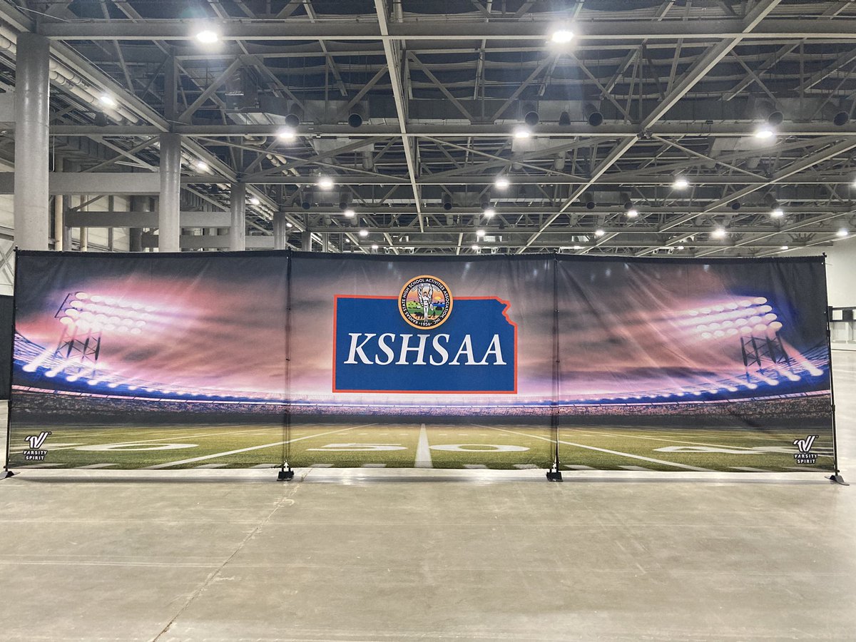 KSHSAA's tweet photo. The Marley dance floors are settling and we are few steps closer to hosting 41 KSHSAA Dance Teams tomorrow for the first ever in-person Spirit Game Day Showcase “Dance”Competition! https://t.co/TR1Ns1KNY1