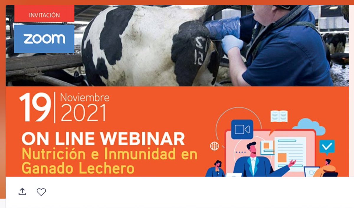 Recuerda mañana 19 de noviembre los invitamos a participar en Webinar de las VI Jornadas Lecheras 2021: Nutrición e Inmunidad en Ganado Lechero.
Inscripciones gratuitas en el siguiente link: bit.ly/3kJ97Fr (link en la Bio)

Cooprinsem, la cooperativa de los Agricultores