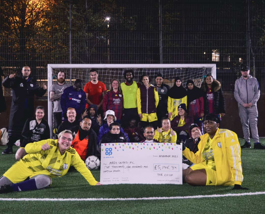 mindsunitedfc's tweet image. What a great end to a fun football tournament. The CEO of @coopuk met with staff and club members and presented us with a cheque of £5,146.33 from their foundation, thank you for your genorousity. The champions of the night were London Lights 🏆 @Mindsunitedwfc @coopuk