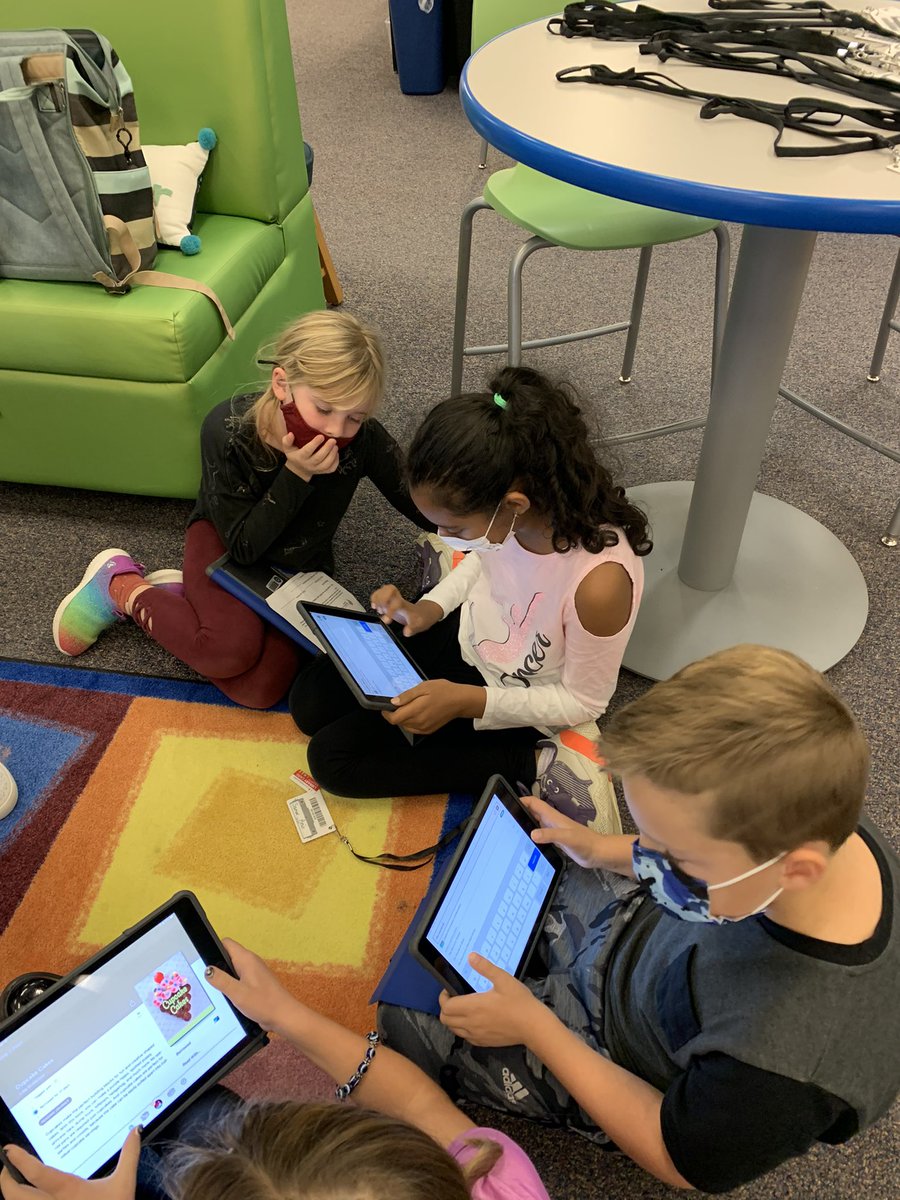 Mrsmkleman's tweet photo. Oh the excitement in the IDC! Thank you Mrs. Gorbett for connecting us with the Libby app! @ADCCampus @columbuslibrary https://t.co/bE88K8YIIh