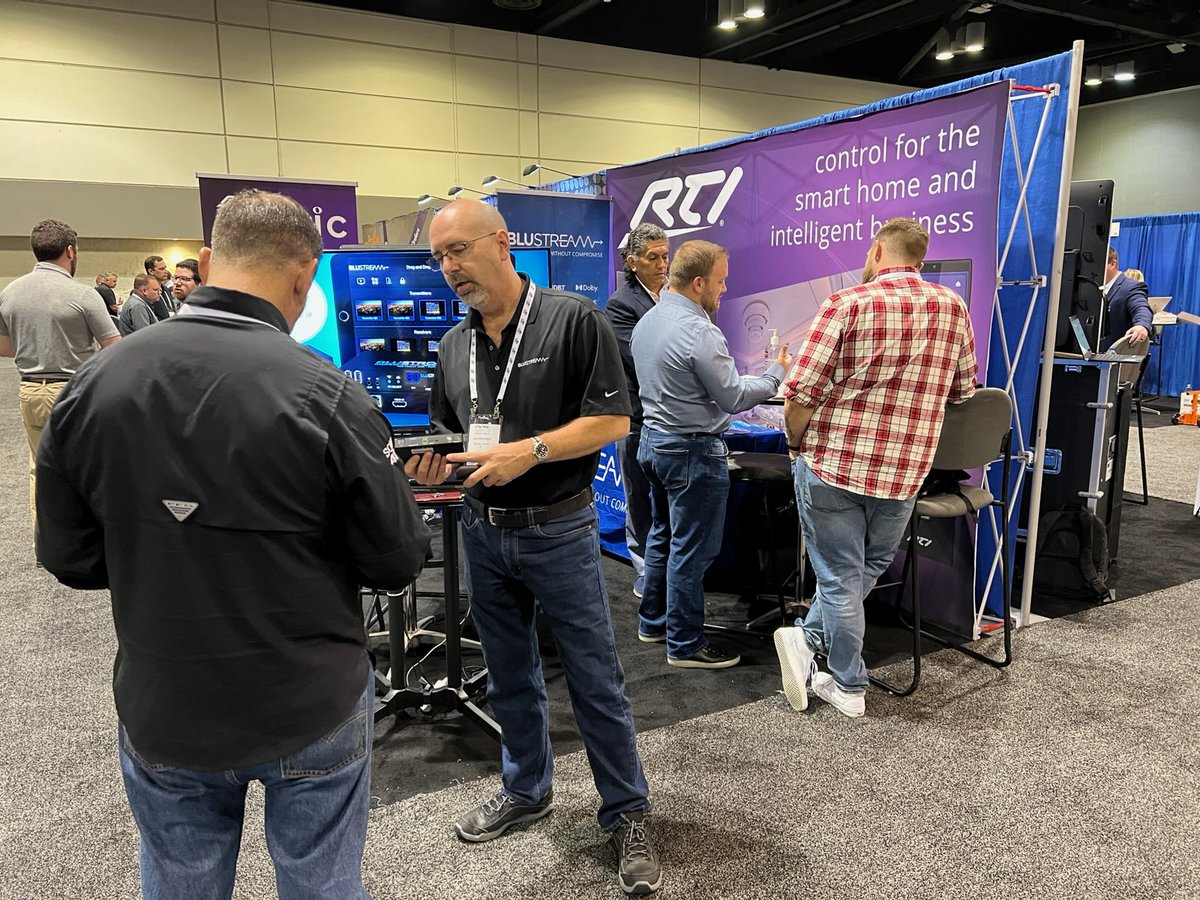 RTIControl's tweet photo. We're at the Total Tech Summit in Orlando this week, sharing RTI smart control solutions and Blustream AV distribution with top integrators from around the US.
#totaltechsummit #smarthome https://t.co/oUJs2wqy9A