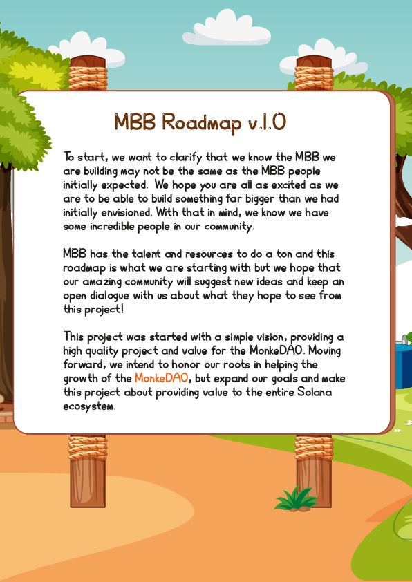 MonkeyBabyBiz's tweet photo. Baby monkeys got some homework to do. Check it out.  #monkeybabybusiness #mbb #roadmap 🚀 https://t.co/J2bLIf1se3