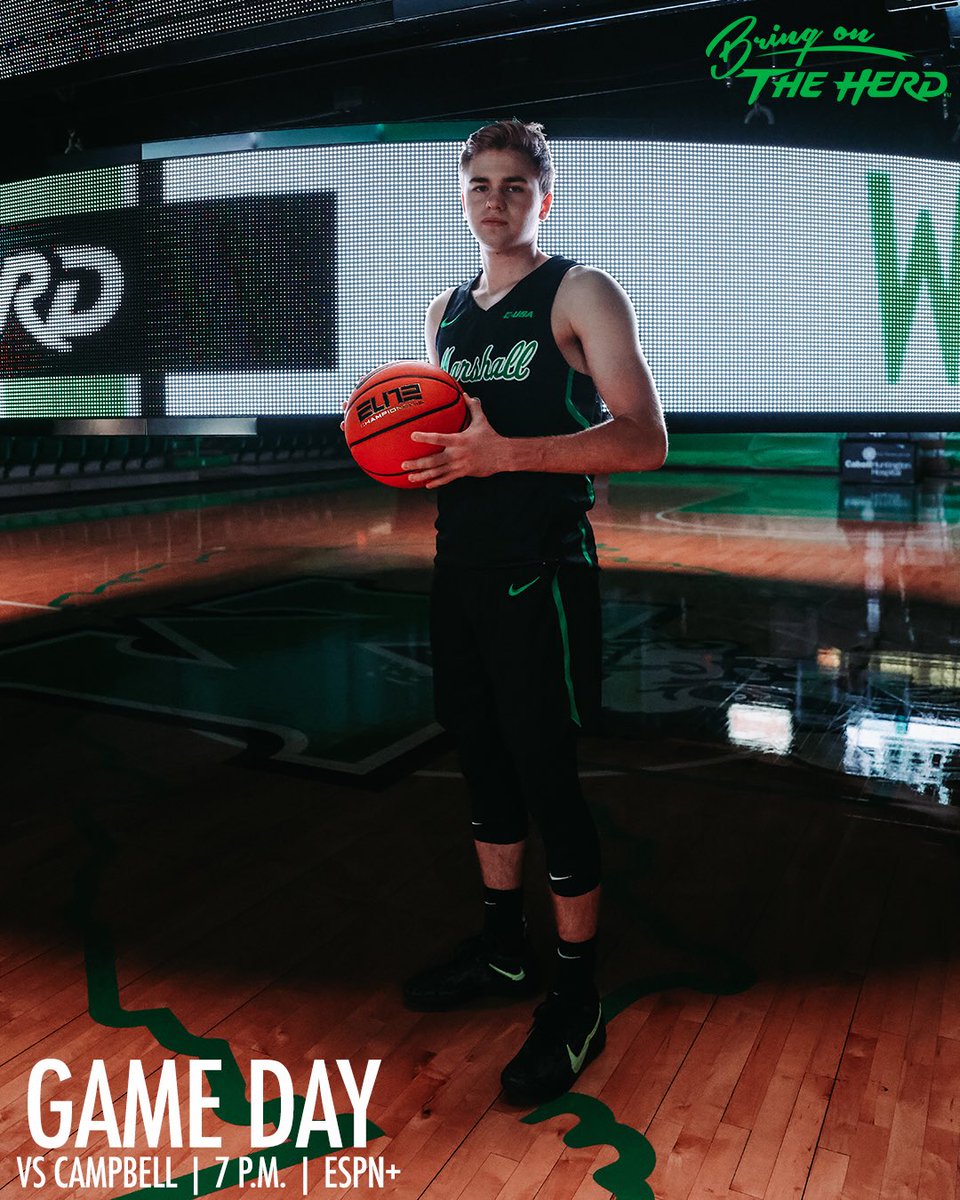 HerdMBB's tweet image. Are you ready Herd fans?! 3.5 hours until tip off! 

📍Huntington, WV 
🆚 Campbell 
⌚️ 7 p.m. 
📺 ESPN+ 
📊 SideArm 

#RiseAsOne x #BringOnTheHerd
