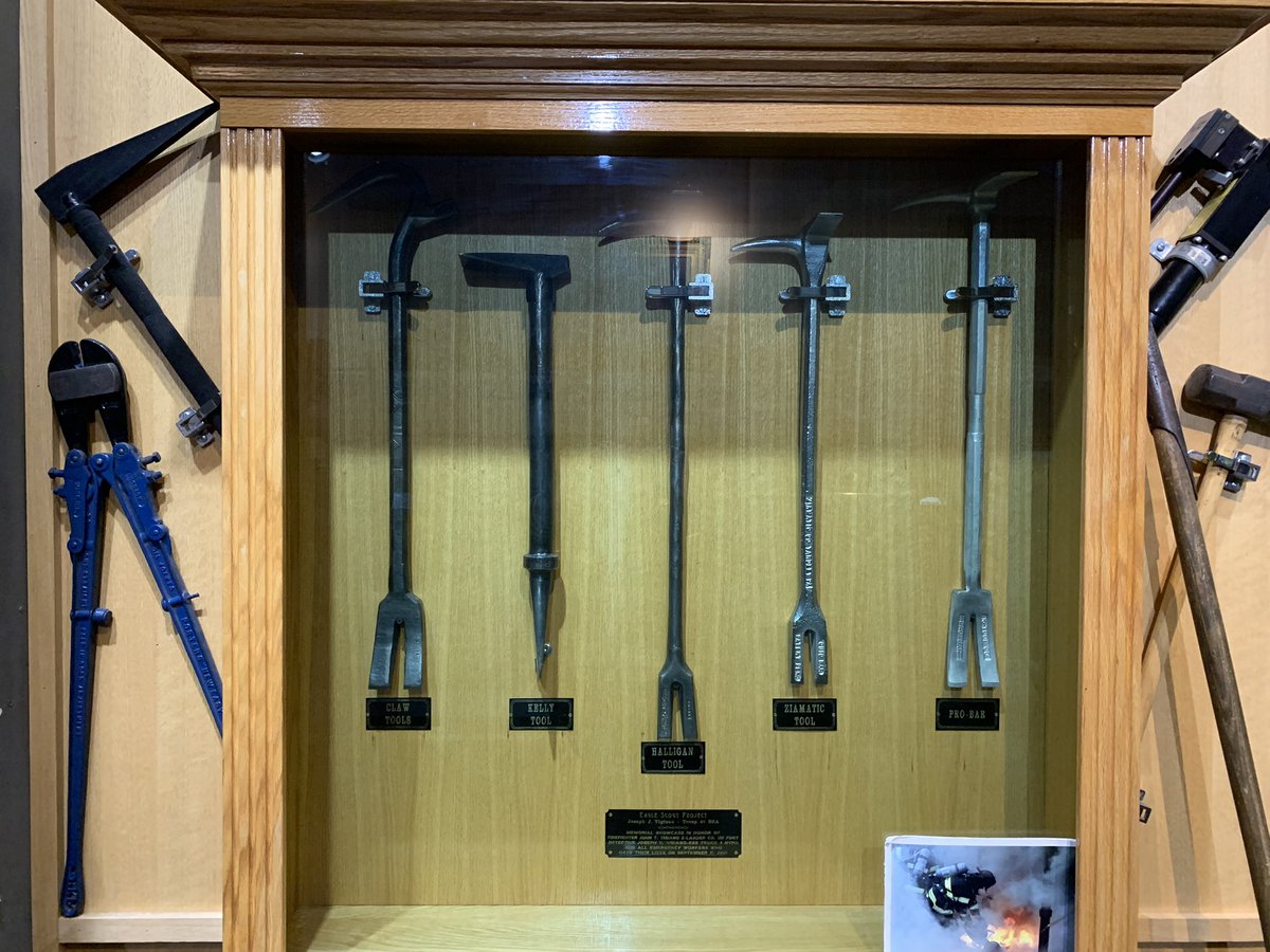 Redwood00051's tweet photo. The Evolution of the Halligan Tool, this tool is used by firefighters everyday for forcible entry &amp; on almost every call. The tool was designed by and named after a New York City Fire Department (FDNY) First Deputy Chief Hugh Halligan in 1948.
￼ https://t.co/SaQziSSlIp