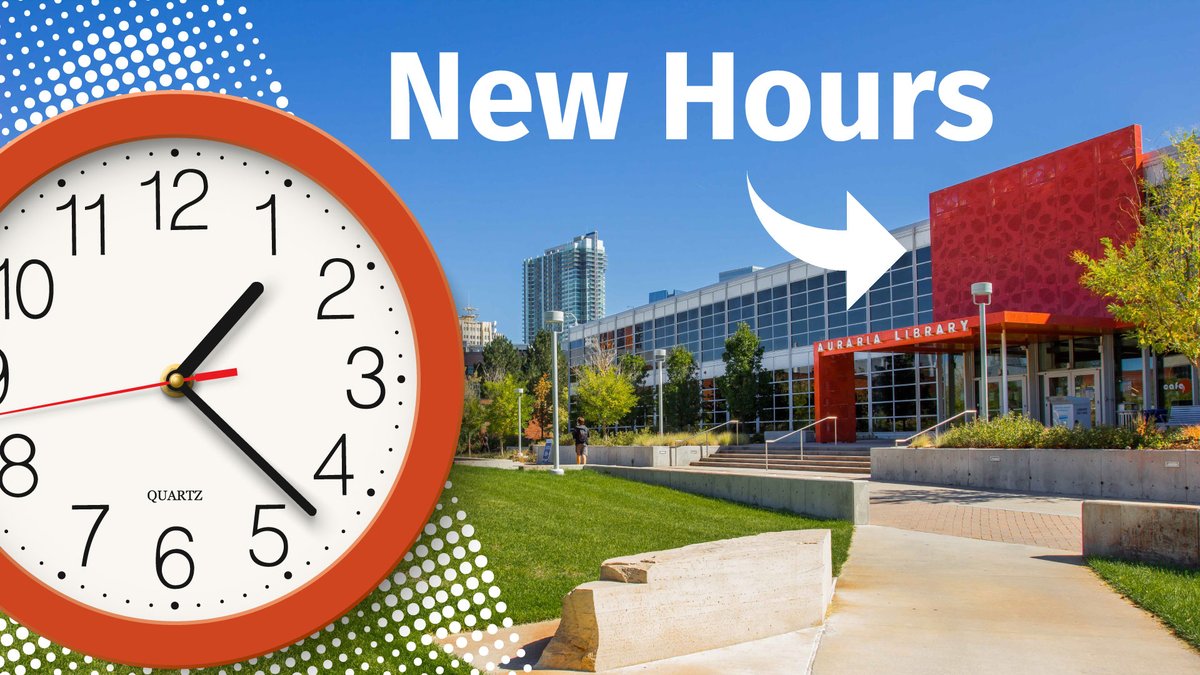 Auraria Library on Twitter "We updated our hours to have more