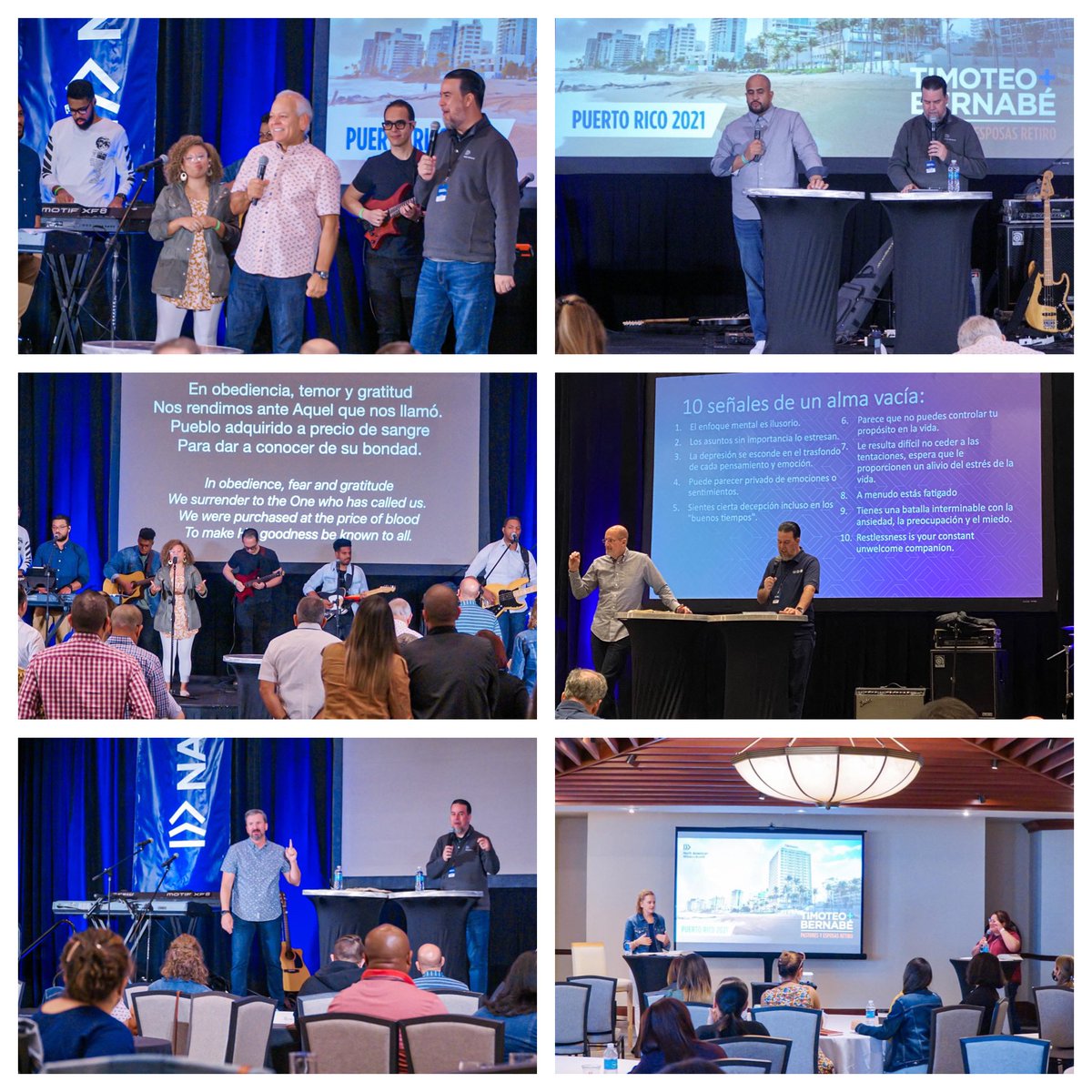 sendpuertorico's tweet photo. Agradecidos al Señor por la inversión de @NAMB_SBC, @johnnymhunt y su equipo de EVANGELISMO en los pastores y esposas de nuestras iglesias en estos pasados tres días en el Retiro "TIMOTEO + BERNABÉ".
¡JUNTOS SOMOS MÁS FUERTES!
#CIBSPR
#NAMB
#SENDPR
#SomosBautistasdelSur https://t.co/rWGQnlmYxh