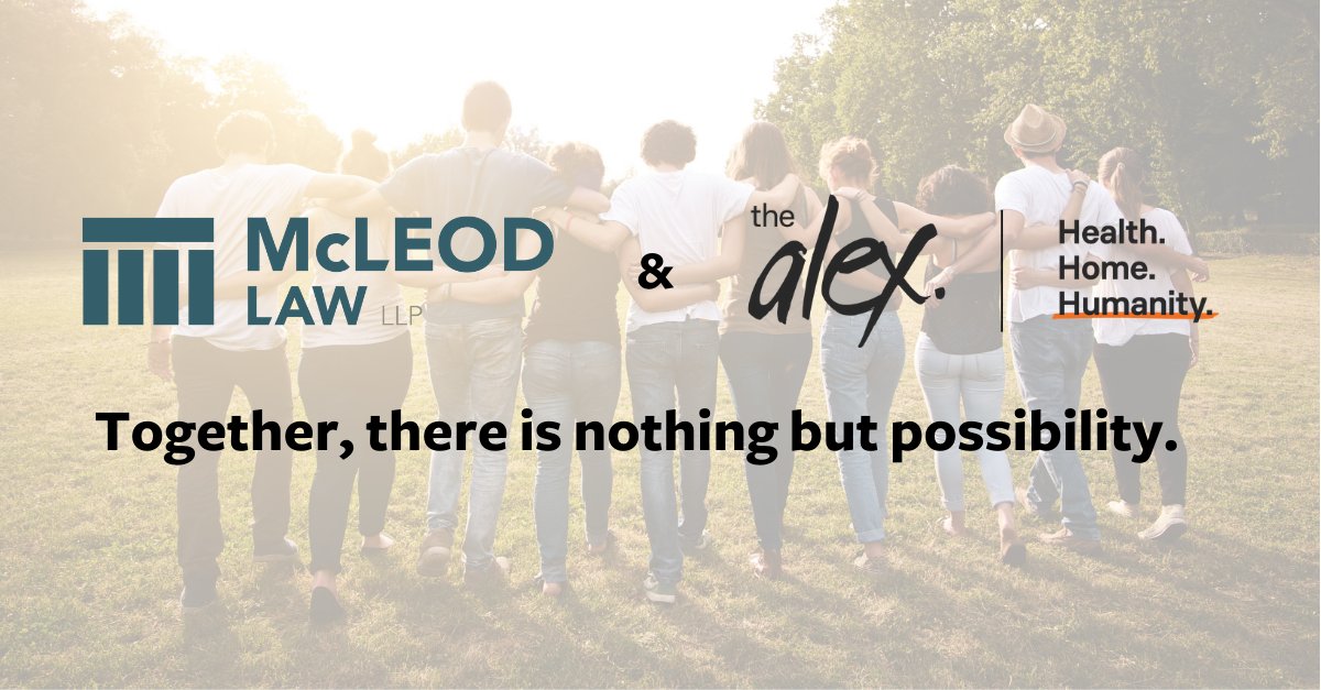 We are proud to announce our partnership with The Alex, a hub of supports and outreach services for people who are experiencing poverty, trauma, social isolation, or health challenges. bit.ly/3nursYT Stay tuned as we have some exciting initiatives coming your way!