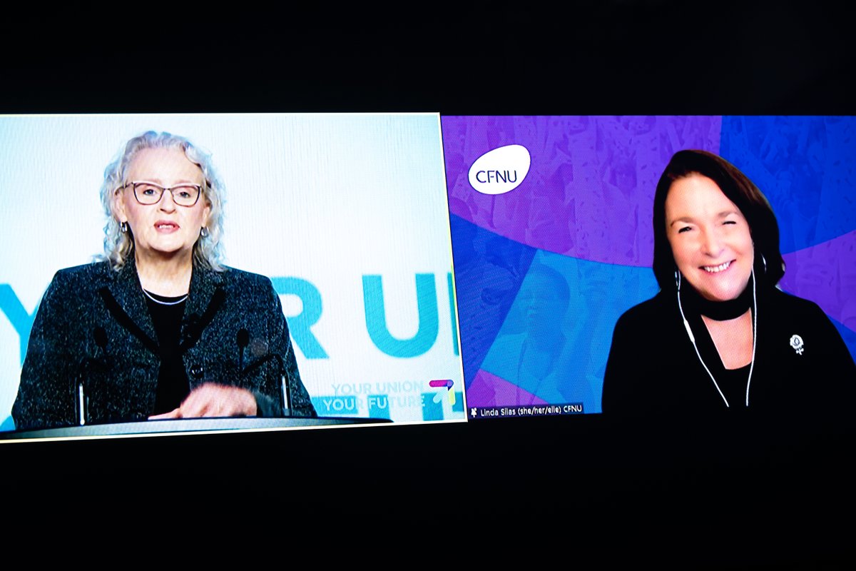 ontarionurses's tweet photo. Day 4 is under way at #onabiennial21 and today we heard from @CFNUPresident, followed up by Constitutional Amendments and Resolutions! 👍

More photos: https://t.co/dPiVRVbQJu https://t.co/Xny2sGazco