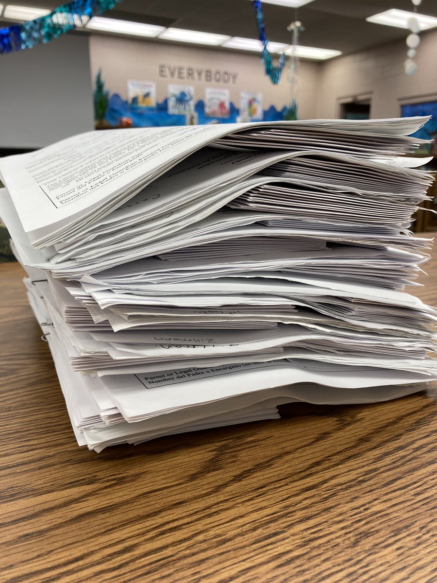 Look at this huge stack of Public Library cards for our students! Thank you, Mary Whiting for making this happen! Our students can’t wait to start using the digital resources! <a href="/ForestLakeVCS/">Forest Lake Elementary School</a> <a href="/VCSVAME/">VAME</a>