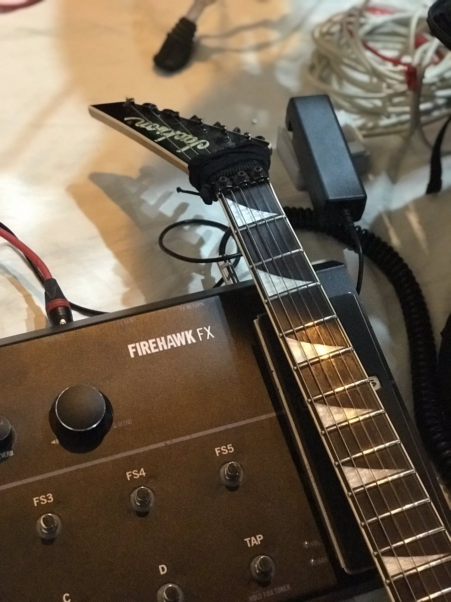 wilfredclint0n's tweet photo. During sound check.
.
#WilfredClintonOfficial #soundcheck #church #event  #guitarist #musician #artist #life #firehawkfx #line6 #jacksonguitars #guitar https://t.co/DBZIvomG10