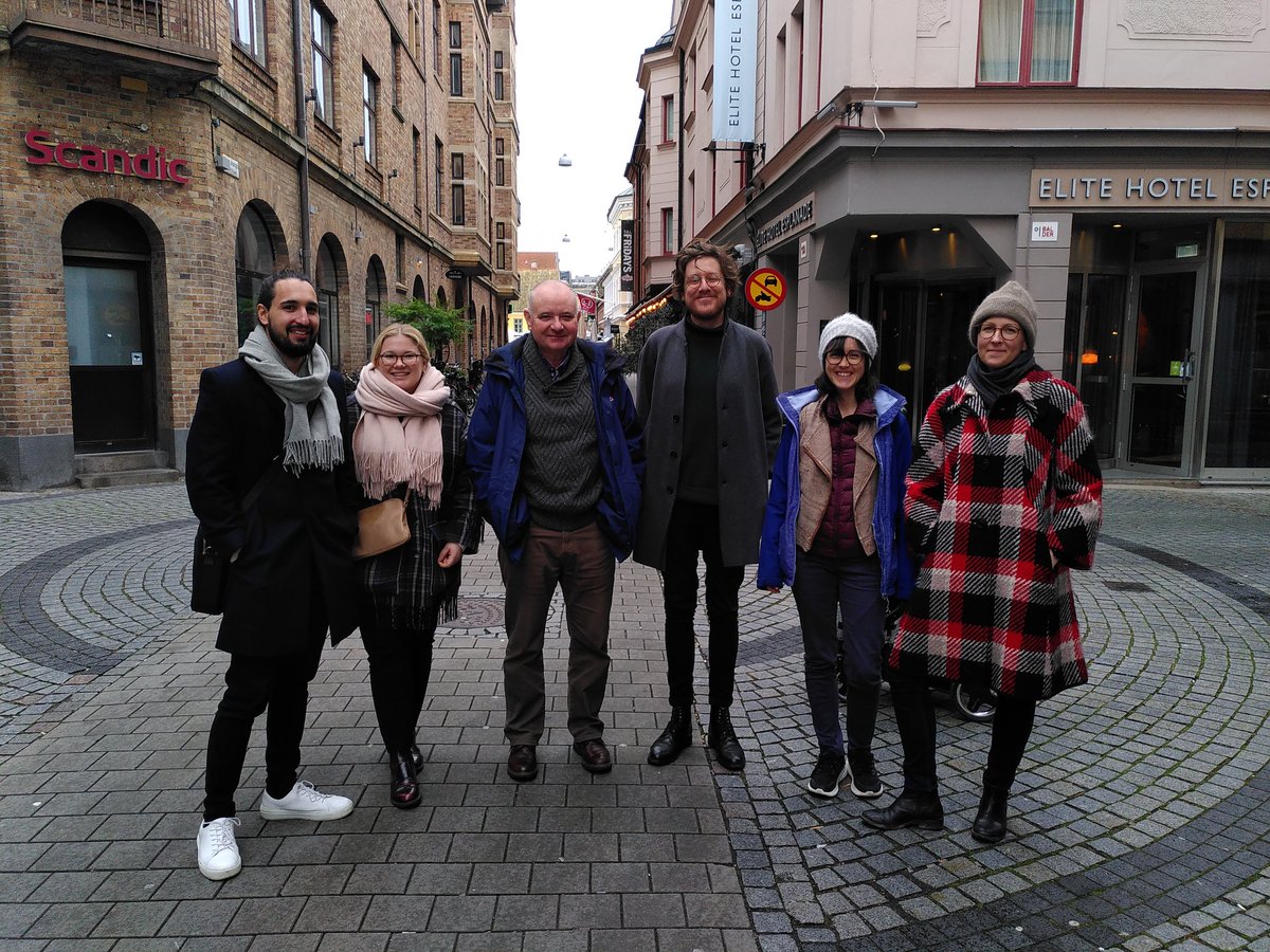 emmaelfversson's tweet photo. Look at this crew of amazing urban researchers! Day one of #postwarcitiesproject workshop in Malmö @MalmoUniversity has been  terrific. Thanks for hosting us @ivan_gusic! https://t.co/3mRribvBgc