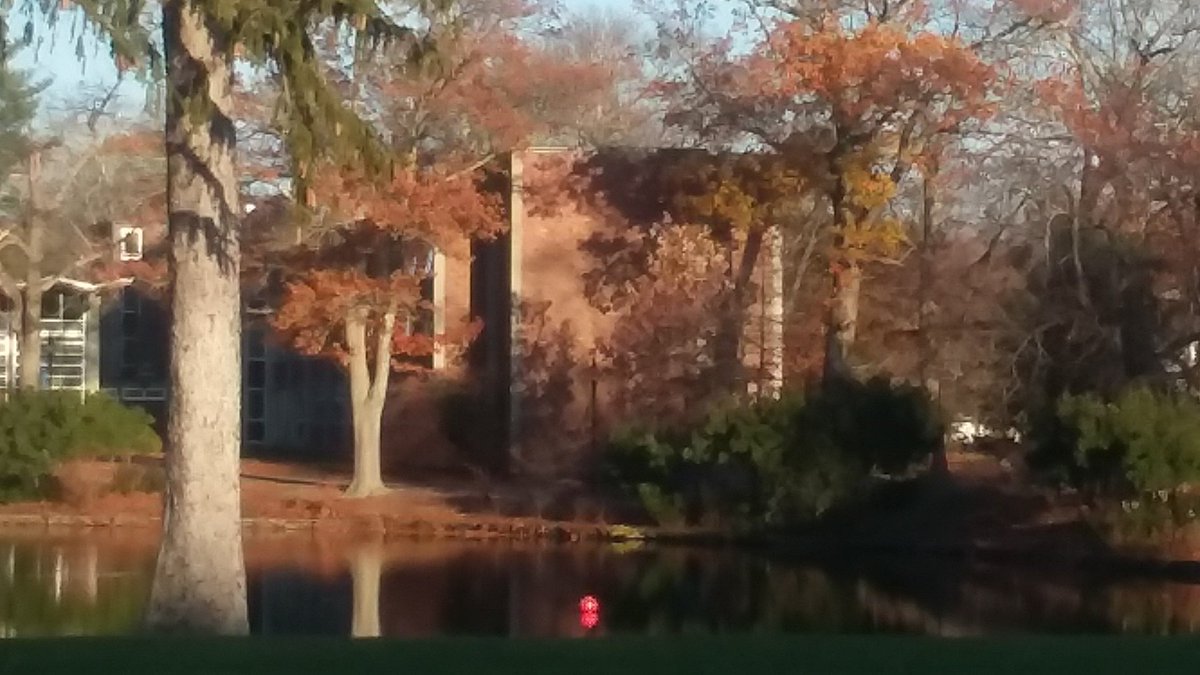 #period. Peacock Pond at #wheatonma has punctuated the day.