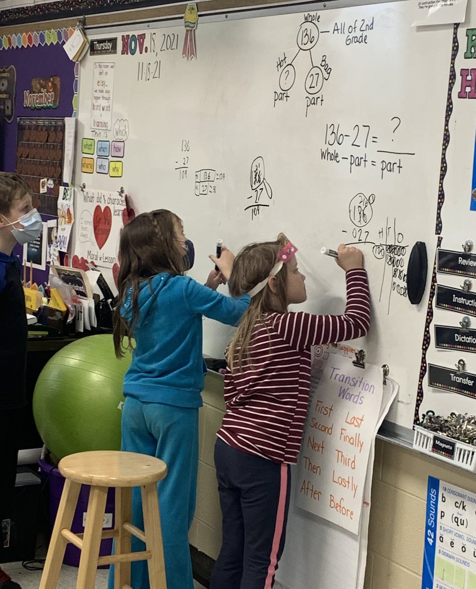 Jamie Henry (@wildaboutmath2) on Twitter photo 2nd graders in <a href="/l_meyers2/">Leah Johnson</a> explored different strategies to solve for the missing part! Compensation, standard algorithm, and place value drawings… oh my!!! 🤩 #sd113a #owbears 2nd graders in <a href="/l_meyers2/">Leah Johnson</a> explored different strategies to solve for the missing part! Compensation, standard algorithm, and place value drawings… oh my!!! 🤩 #sd113a #owbears