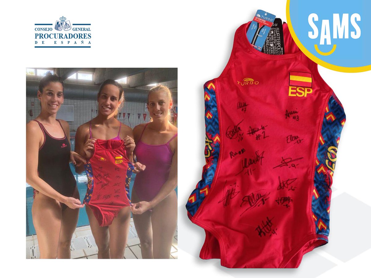 subastasprocura's tweet image. #SubastaSolidaria del bañador firmado por las nadadoras de la Selección Nacional Femenina de #Waterpolo 🤽‍♀️ow.ly/XLj050GQzFF
🤗Gracias chicas @lauraesterwp @MartaBachP @judithforca9 @Maica_GG Elena, Clara y @AnniEspar_ @bea_ortiz Irene, Pilar, @RuTarrago Paula @SpainWpFem