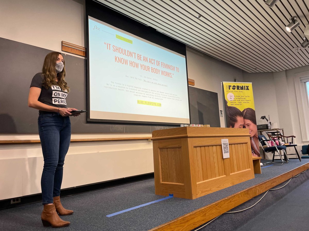 flex's tweet photo. 👉 Thanks to Emily Fearey, our Editor of #TheFornix blog, talk #periodstigma & #periodhealth at Harvard Sex Week (@HSexWeek)
https://t.co/0fF2bssgBf
#flexdisc #theflexcompany #periodpositive #periodproblems #health #harvardsexweek https://t.co/v1OVLDCr5C
