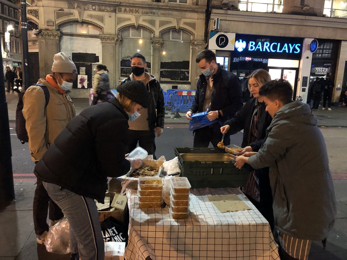 A huge thanks to the amazing <a href="/dinner__ladies/">Dinner Ladies</a> crew who are now donating food for our Thursday night <a href="/streetskitchen/">Streets Kitchen</a> shifts in Camden!

Tonight was a delicious veg curry, fish curry and banana bread which our homeless community absolutely loved. Hire them for your catering needs!