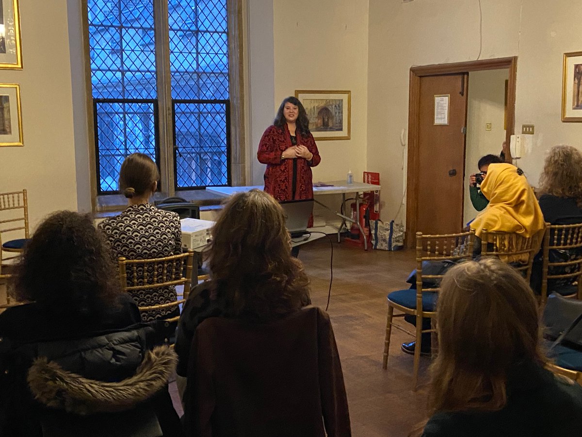 OdysseyImpactNY's tweet photo. Rev. Dr. Katie Givens Kime (#OdysseyImpact), Kirsten Kelly (@Transform_Films) and Atiya Aftab (Sisterhood of Salaam Shalom) at Westminster Abbey (@wabbey) for a screening of #StrangerSister as part of UK #InterFaithWeek with @RoseCastleUK. @IFWeek https://t.co/97r4Qi0Zla