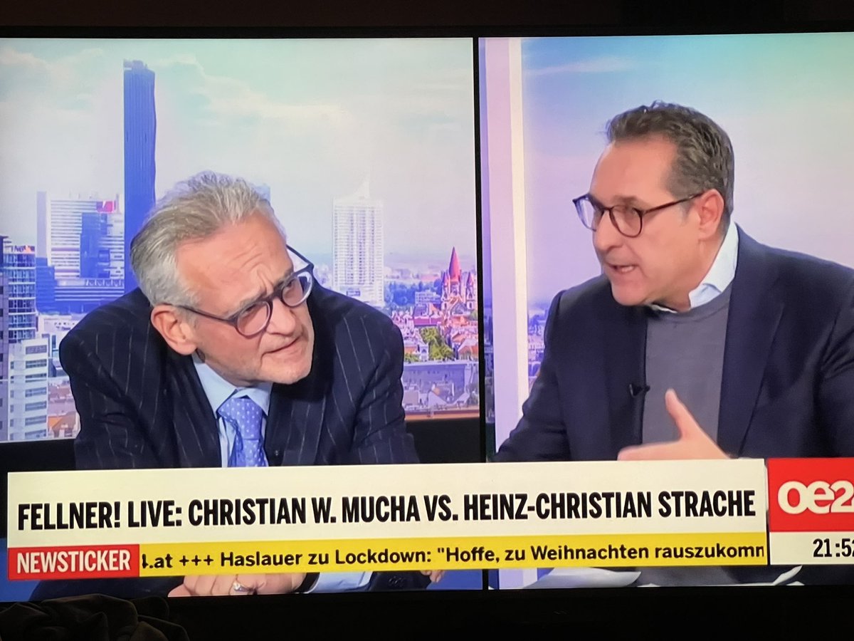 derjopo's tweet photo. Immer wieder ein Highlight - heute besonders @oe24tv Danke Herr @CWMucha für die Worte an Herrn @HCStrache1 👍 Grossartig zerlegt - jetzt kann er wieder nach Ibiza und bei einem Red Bull darüber nachdenken https://t.co/k4XS5HntTu