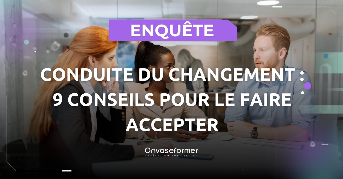 onvaseformer's tweet photo. En entreprise le #changement et le concept de l’inconnu en font frissonner plus d'un... ➡️ Dans cet #article nous abordons la #softskill "Accepter le changement", une #compétence fondamentale dans la vie professionnelle. https://t.co/oDKmh5d4an

#conduiteduchangement #formation https://t.co/MxWYEGzVnq