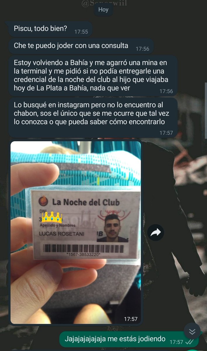 Ajajaja lo que genera salir al club hermano, lo más random de la semana.
Rt para encontrar al chico y salvar su salida del viernes