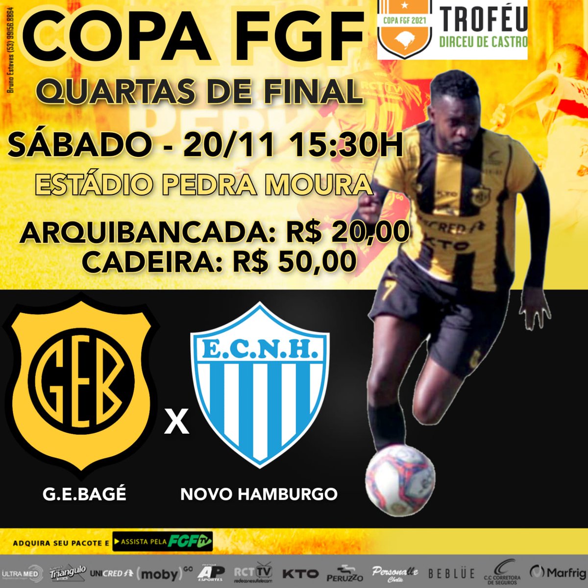 BageOficial's tweet photo. Agora é Mata-mata.

Torcedor Jalde-negro, chegou a hora de lotar o Pedra Moura. 

No próximo sábado, dia 20/11 às 15:30h, faremos os primeiros noventa minutos contra o Novo Hamburgo.

Contamos com a sua presença para apoiar o grupo e incentivar rumo a vitória. https://t.co/vJtDCfm7e7