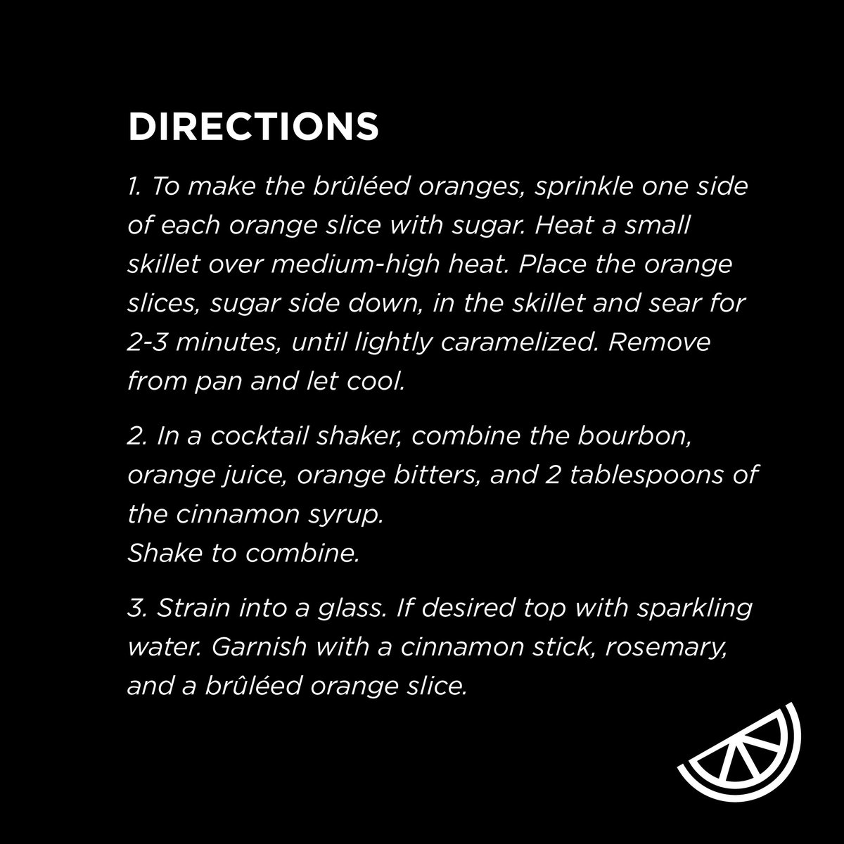 It’s five o’clock somewhere in the world! Try out this deliciously cozy Cinnamon Bourbon Old Fashioned with Brûléed Oranges to get you in the November spirit! 
. 
Recipe inspired by Half Baked Harvest