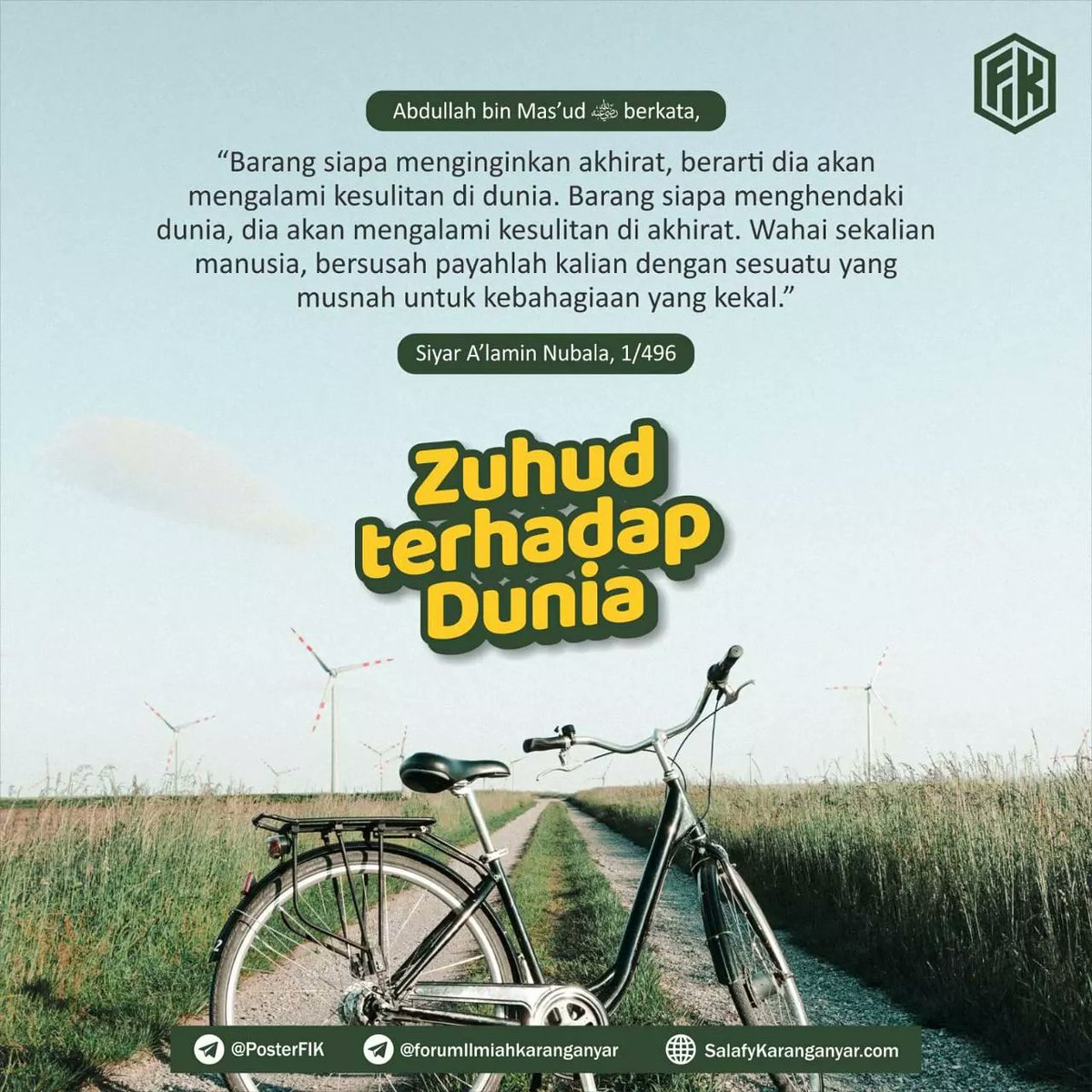 dethaben's tweet photo. Assalamu'alaikum
Semangat pagi...

Allahumma inni as aluka ‘ilman naafi’aa wa rizqan toyyibaa wa ‘amalan mutaqabbalaa

“Ya Allah, sungguh aku memohon kepadaMu ilmu yang manfaat, rizki yang baik dan amal yang diterima.”

(HR. Ibnu As-Sunni dan Ibnu  Majah) https://t.co/TYLXNjVIry
