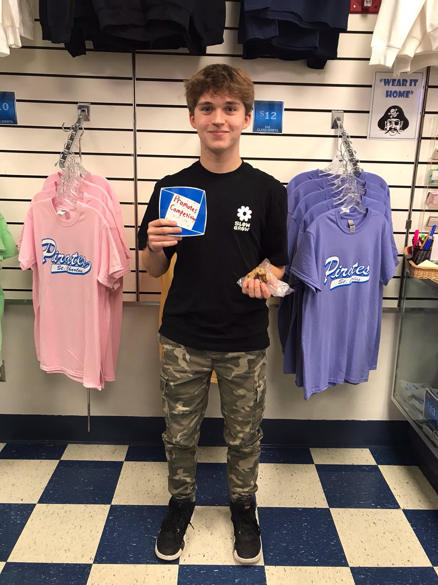 SCpiratedeca's tweet photo. DECA spirit week day 4 winner of a free Galley cookie: Gavin Vaughn. Congrats! One more day to find the hidden DECA diamond!! #DECAready #SCHSDECAspiritweek https://t.co/IgWxuDoM9W