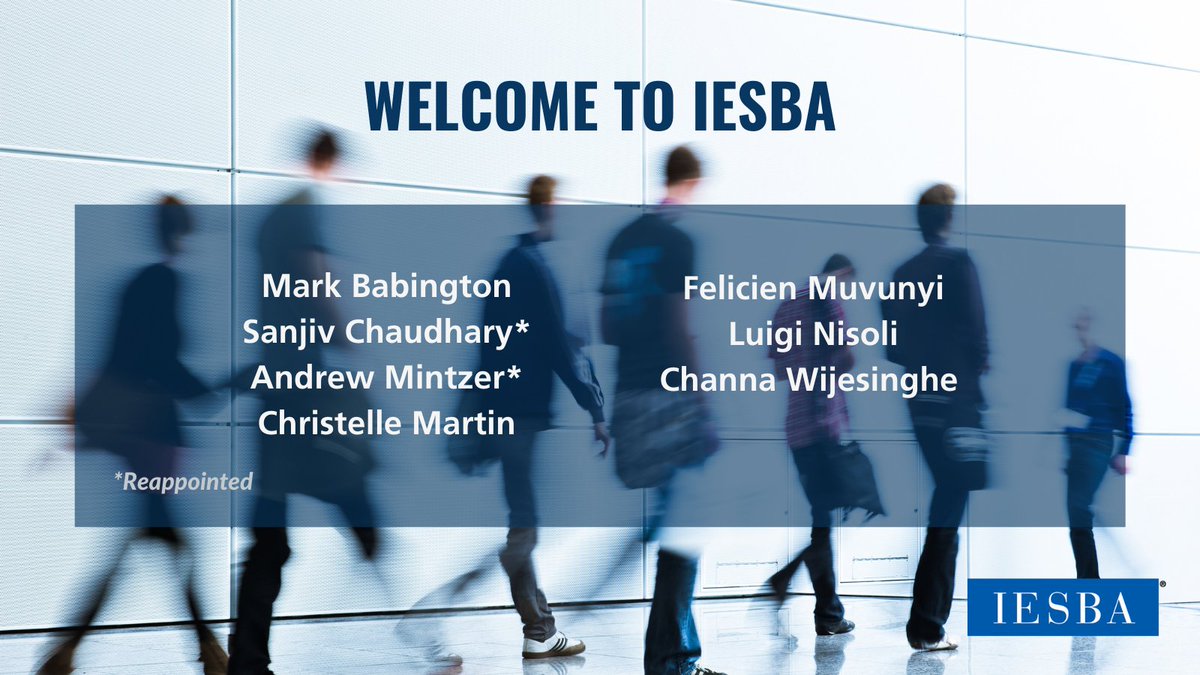 Congratulations to our five new and two reappointed Board Members:

▪️ Mark Babington
▪️ Sanjiv Chaudhary
▪️ Christelle Martin
▪️Andrew Mintzer
▪️ Felicien Muvunyi
▪️ Luigi Nisoli
▪️ Channa Wijesinghe

We look forward to working with you!